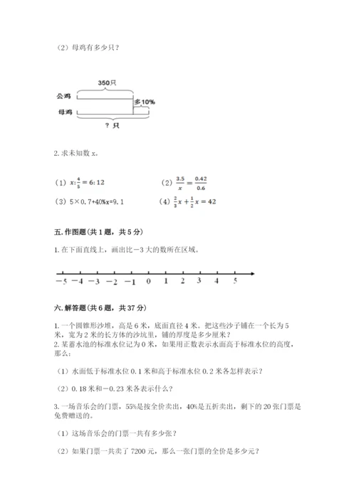 北京版六年级下册数学期末测试卷【完整版】.docx
