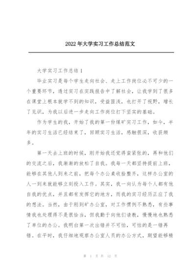 2022年大学实习工作总结范文.docx