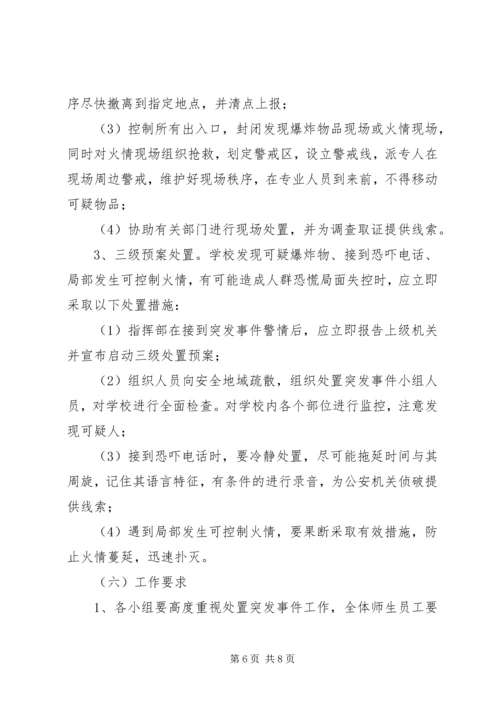预防和处置校园突发事件应急工作预案.docx