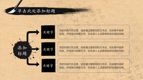 中国风水墨茶文化PPT模板