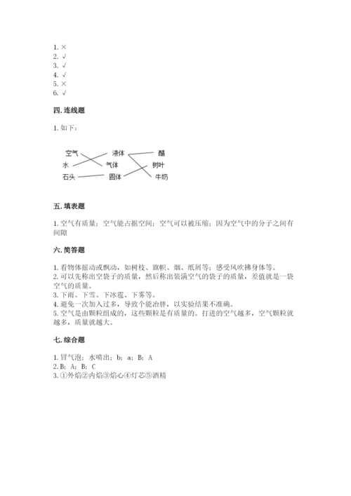 教科版三年级上册科学期末测试卷精品（模拟题）.docx