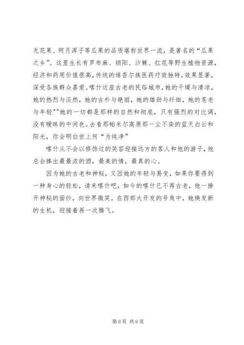 喀什旅游资源报告.docx