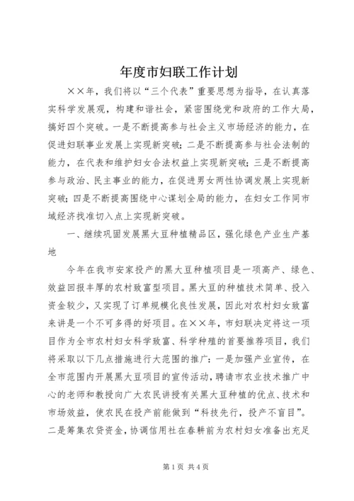 年度市妇联工作计划.docx