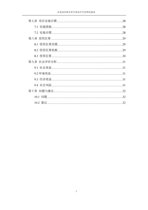 昆明城市燃气规划设计院云南省压缩天然气母站可行性研究报告.docx