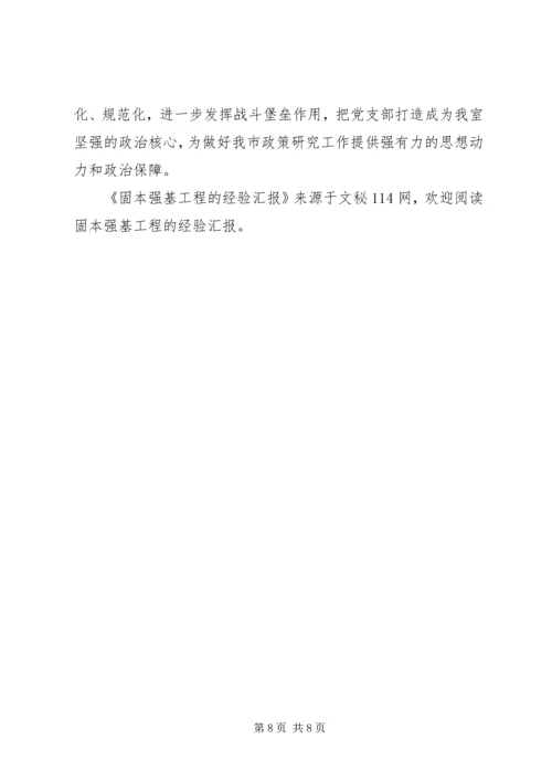 固本强基工程的经验汇报.docx