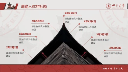 四川大学论文答辩通用PPT模板