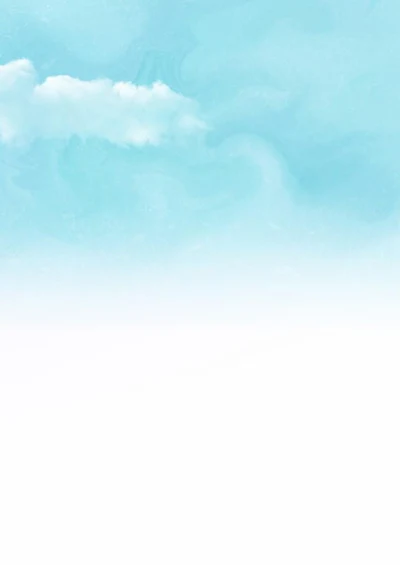 小清新简洁蓝色天空信纸