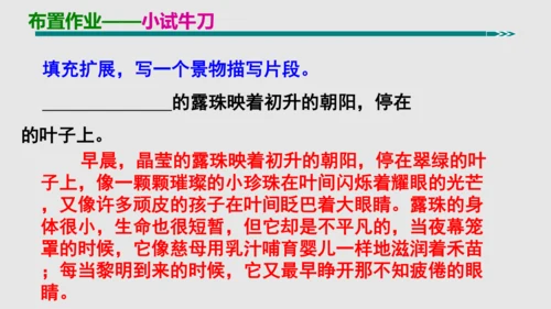部编版八上语文第三单元写作：学习描写景物同步课件