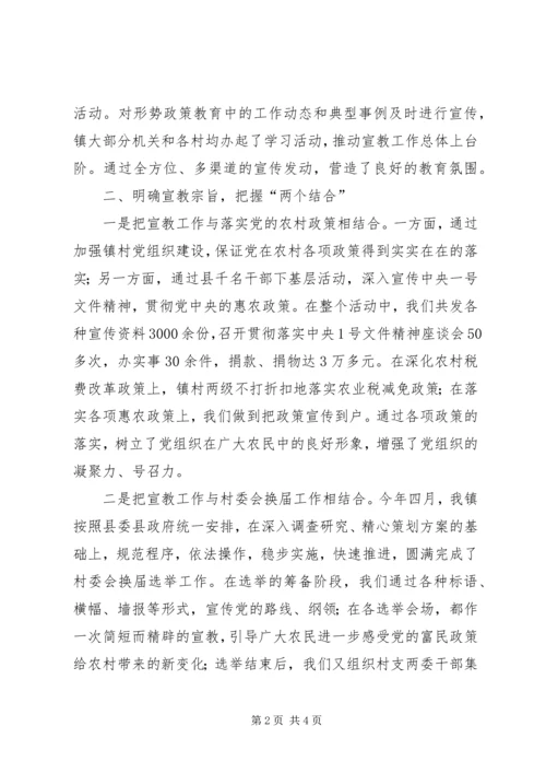 开展形势政策宣传教育活动心得体会 (4).docx