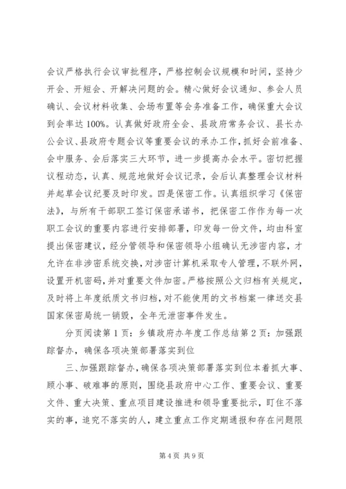 乡镇政府办年度工作总结_1.docx