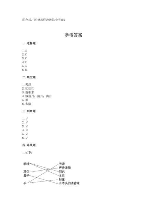 教科版科学二年级上册《期末测试卷》附参考答案（培优b卷）.docx