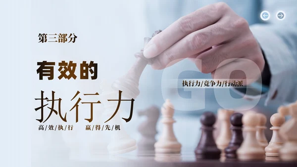 蓝色简约实拍企业培训如何提高执行力课件PPT