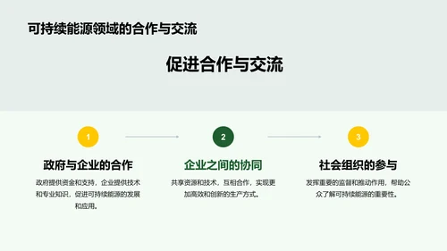 绿色商务现代可持续能源实践研究报告PPT模板