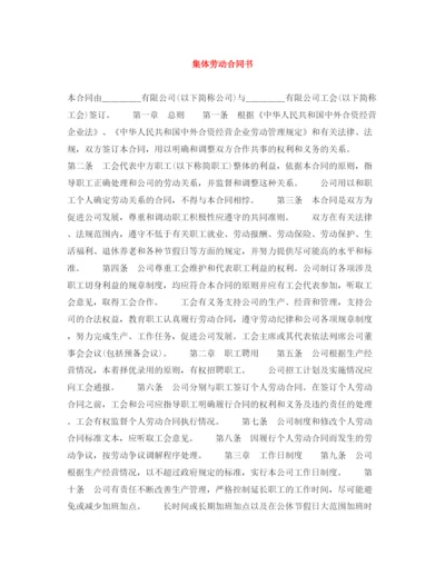 2023年集体劳动合同书.docx