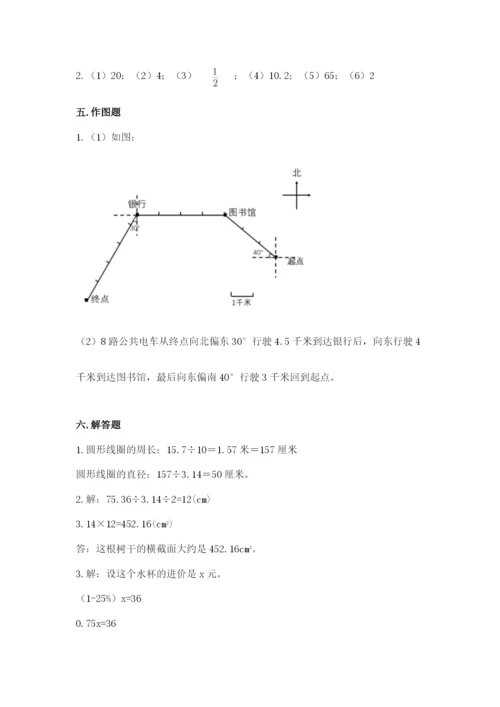 小学六年级数学上册期末考试卷附完整答案（名师系列）.docx