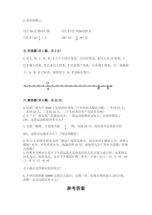 小升初六年级期末试卷精品（模拟题）.docx