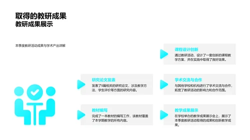 季度教研活动汇报PPT模板