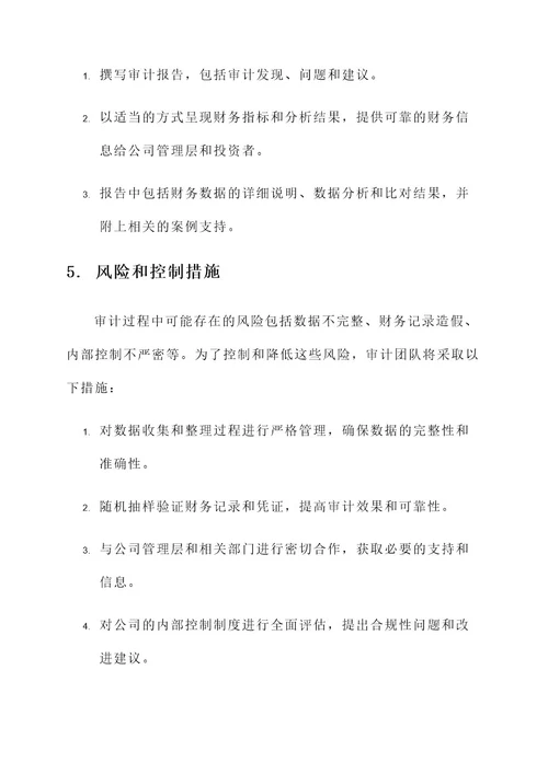 物业公司财务审计方案