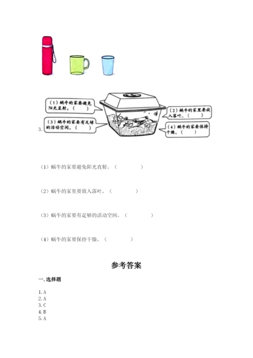 教科版一年级下册科学期末测试卷精品（名校卷）.docx