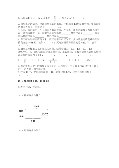 北京市海淀区六年级下册数学期末测试卷往年题考.docx