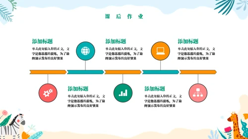 动物王国教学通用PPT模板