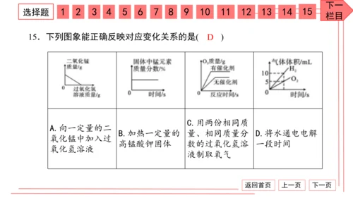 人教版化学九年级上册期中检测卷 习题课件（32张PPT）
