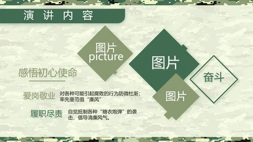 迷彩风八一军事士兵工作汇报动态PPT