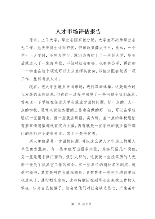 人才市场评估报告.docx