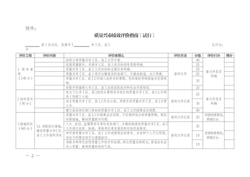 质量兴市绩效评价指南.docx