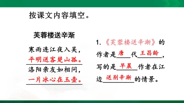 统编版语文四年级下册 第七单元 复习课件（共32张PPT）