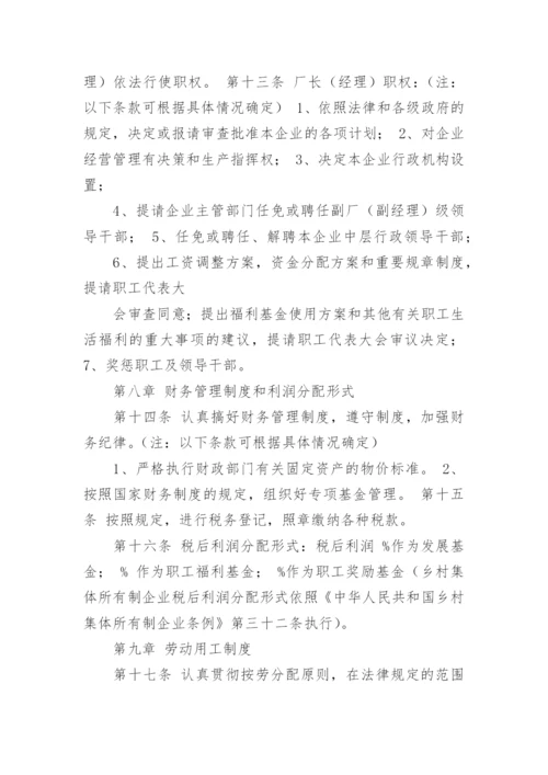 集体所有制企业章程.docx