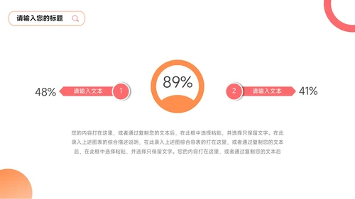 橙红图文干净实用员工入职培训PPT模板