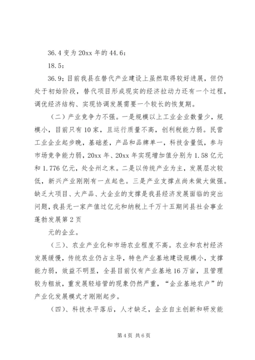 十五期间县社会事业蓬勃发展 (2).docx