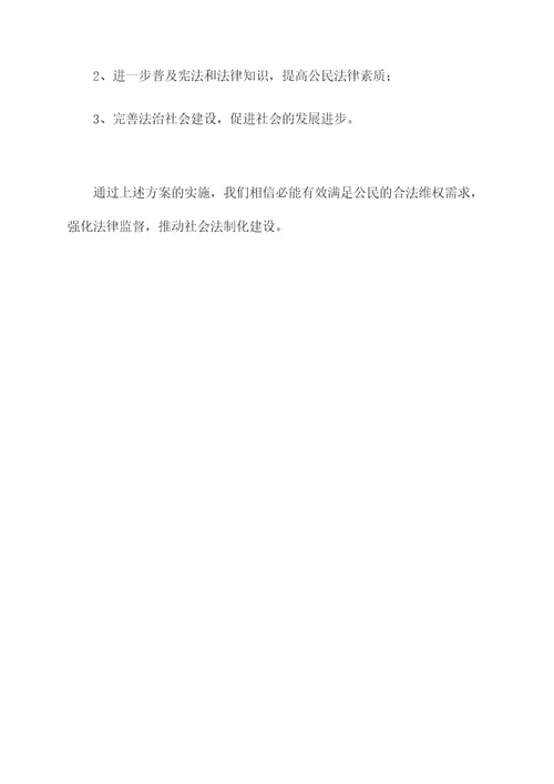 值班律师机制方案模板