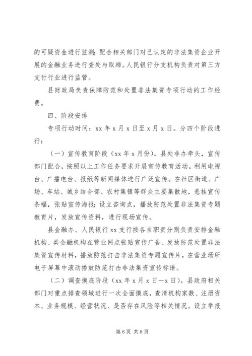 防范处置非法集资专项行动工作方案.docx