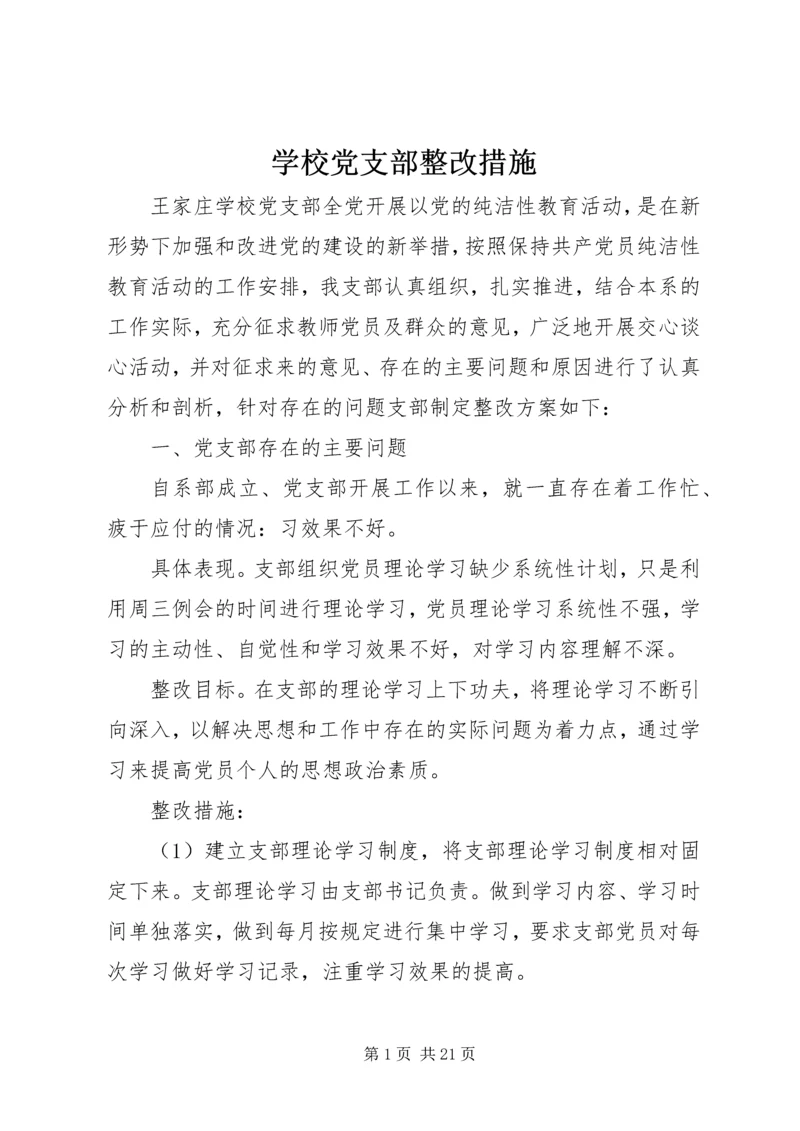 学校党支部整改措施.docx