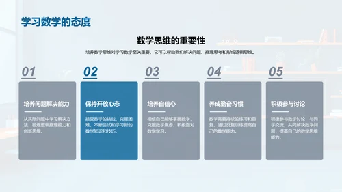 数学学习分享会PPT模板