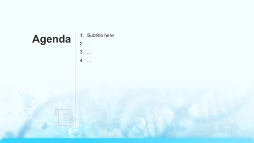 蓝色科技风医疗行业工作总结PPT主题