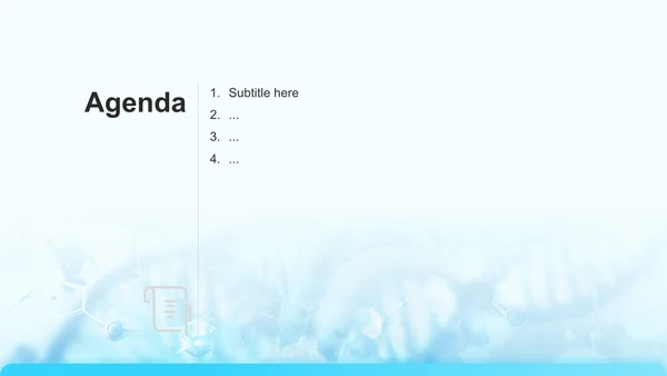 蓝色科技风医疗行业工作总结PPT主题
