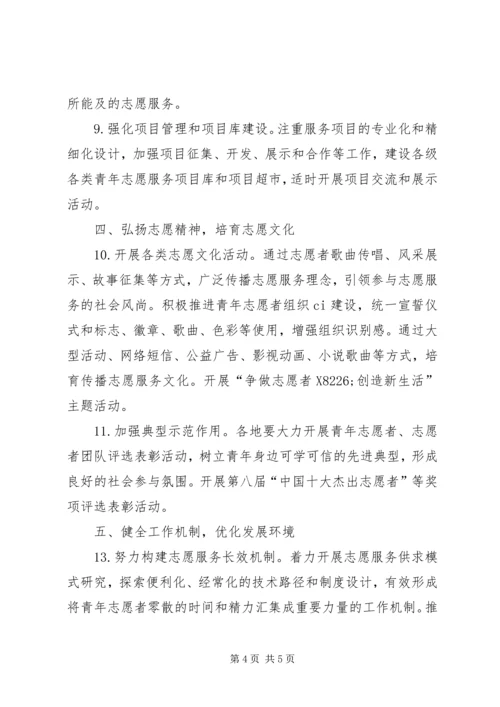 全团青年志愿者工作要点.docx