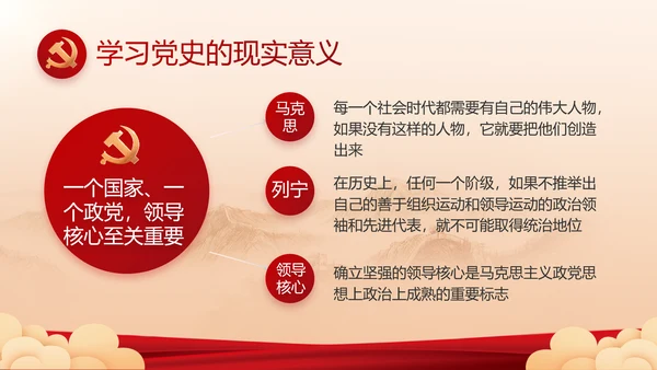 党建党支部年终工作总结汇报PPT党课
