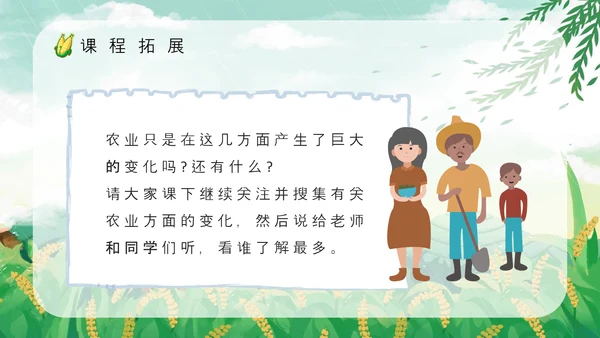 《农业的变化真大》谷雨PPT模板