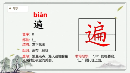 【2024秋季学期教材】语文三上19. 海滨小城    生字识记课件