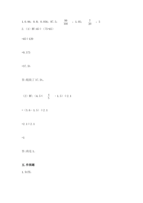 冀教版六年级下册数学 期末检测卷附参考答案（培优b卷）.docx