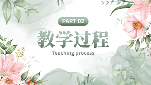 植物花卉小清新教师通用教育教学PPT模板