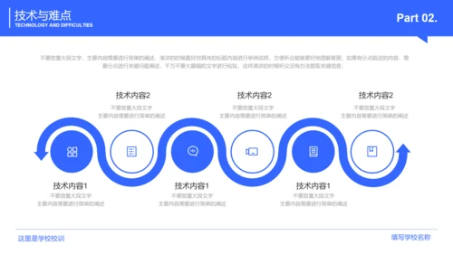 蓝色极简毕业答辩通用PPT演示模板