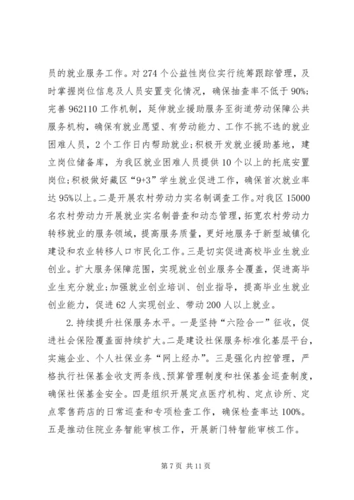 人力资源和社会保障局上半年工作计划.docx