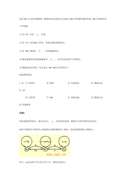 计算机技术与软件专业技术资格水平考试模拟题及答案.docx