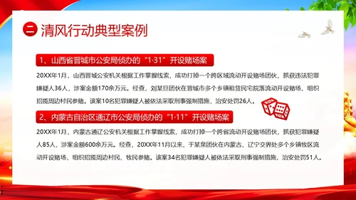清风行动严打农村赌博违法犯罪清风PPT课件赌博打击赌博
