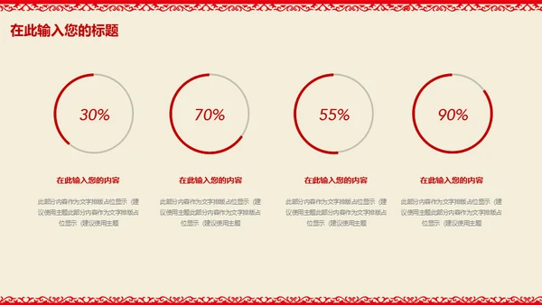 春节猪年大吉新年工作总结通用PPT模板